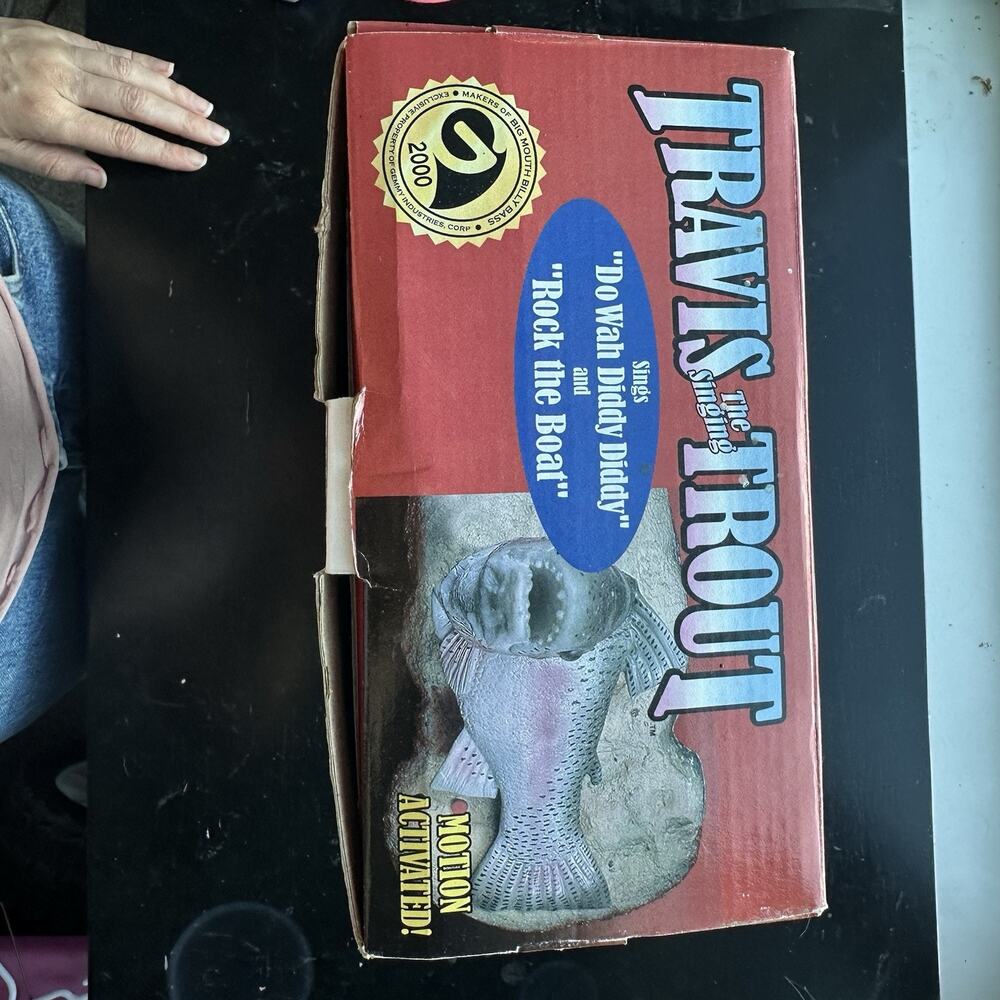 Vintage Travis the Singing Trout Gemmy Big Mouth Billy Bass Makers 1999 Works - Picture 9 of 12